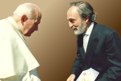 Treffen mit Papst Johannes Paul II