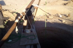 Graben eines Brunnens in St. Katherina (Sinai, Ägypten)